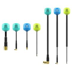 Антенна Foxeer Lollipop 4 Plus 5.8G (RHCP / LHCP), Цвет: Бирюзовый, Поляризация: RHCP, Разъем: U.FL, Длина: 95 мм, Количество: 2 шт.