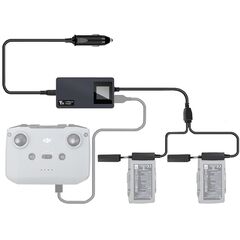 Автомобильное зарядное устройство DJI Mavic Air 2 / Air 2S (С дисплеем) (YX)