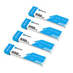 Аккумуляторы BETAFPV 1S 550mAh 40C LiHV (BT2.0, 4 шт)