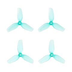 Пропеллеры HQProp 31mm 3-лопастные Ultralight 1,0мм (2CW + 2CCW), Цвет: Cyan