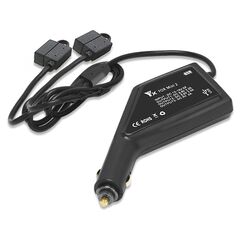 Автомобильное зарядное устройство для 2 аккумуляторов и пульта DJI Mini 2 / Mini SE / Mini 2 SE (YX)