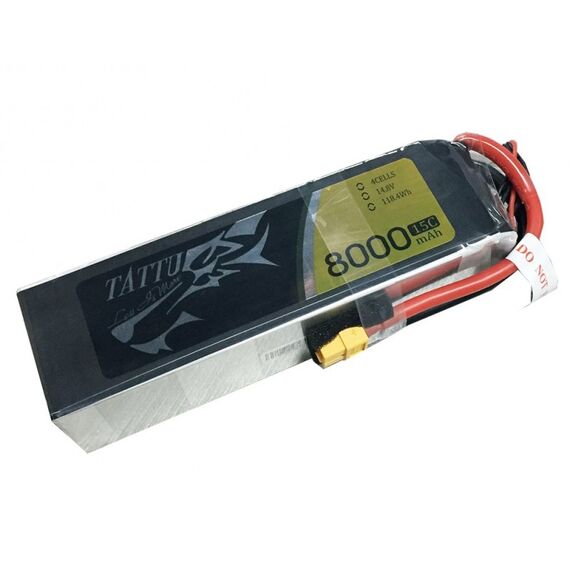 Аккумулятор Tattu 8000мАч 4S 15C 14,8В LiPo, изображение 2