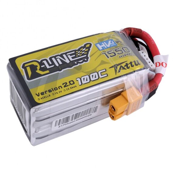 Аккумулятор Tattu R-Line V2.0 1550мАч 4S 100C LiHV (XT60), изображение 2