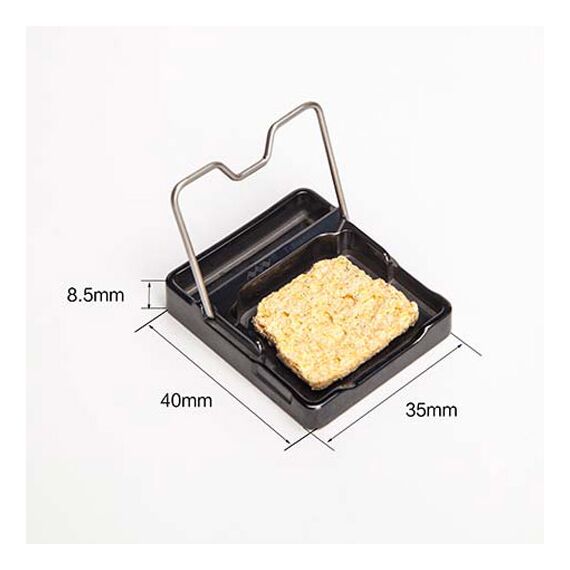 Подставка для паяльника с губкой (Черный), изображение 7