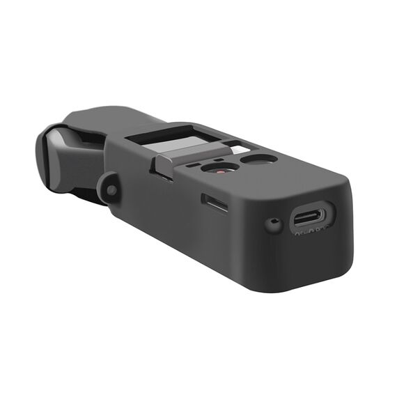 Силиконовый чехол + ремешок DJI Osmo Pocket (Черный) (YX)