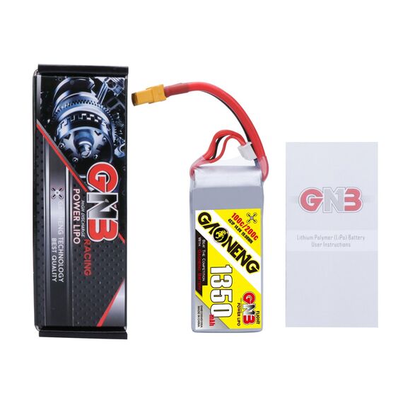 Аккумулятор GNB 1350мАч 4S 130C LiPo (XT60), изображение 4