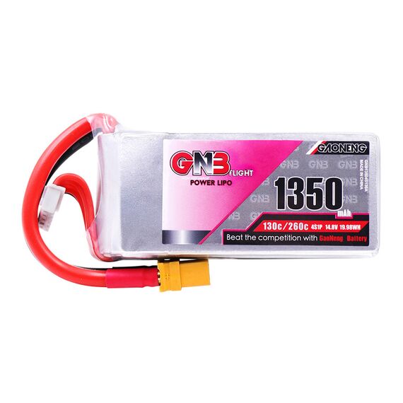 Аккумулятор GNB 1350мАч 4S 130C LiPo (XT60)