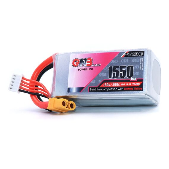 Аккумулятор GNB 1550мАч 4S 130C LiPo (XT60)