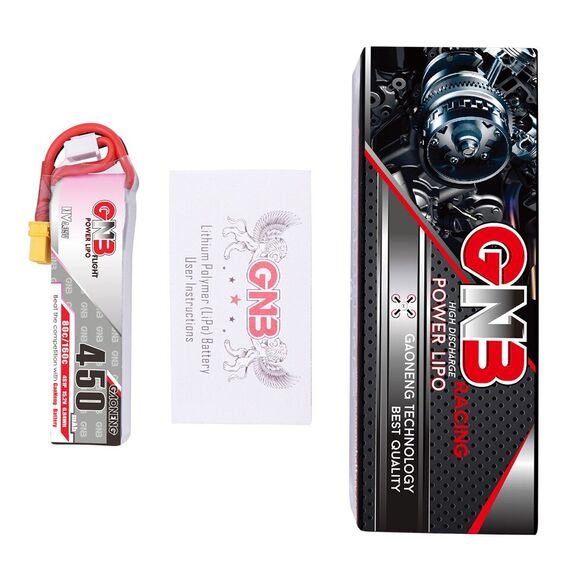 Аккумулятор GNB 450мАч 4S 80C LiHV (XT30), изображение 4