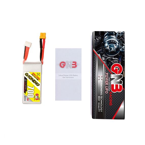 Аккумулятор GNB 700мАч 3S 100C LiPo (XT30), изображение 4