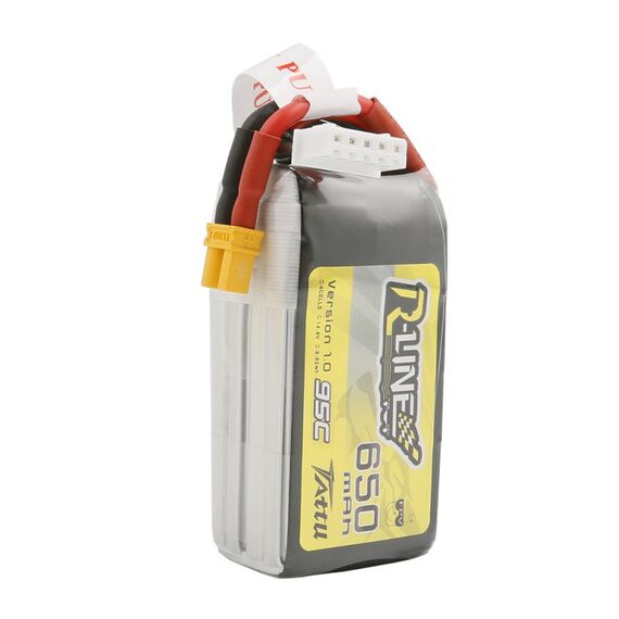 Аккумулятор Tattu R-Line V1.0 650мАч 4S 95C LiPo (XT30), изображение 2в магазине iDrone Аккумулятор Tattu R-Line V1.0 650мАч 4S 95C LiPo (XT30), изображение 2
