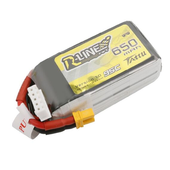 Аккумулятор Tattu R-Line V1.0 650мАч 4S 95C LiPo (XT30), изображение 3в магазине iDrone Аккумулятор Tattu R-Line V1.0 650мАч 4S 95C LiPo (XT30), изображение 3