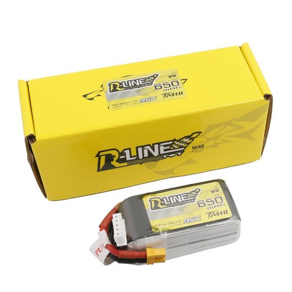 Аккумулятор Tattu R-Line V1.0 650мАч 4S 95C LiPo (XT30), изображение 4в магазине iDrone Аккумулятор Tattu R-Line V1.0 650мАч 4S 95C LiPo (XT30), изображение 4