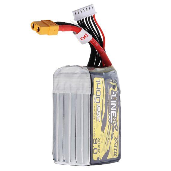 Аккумулятор Tattu R-Line V3.0 1400мАч 6S 120C LiPo (XT60), изображение 6