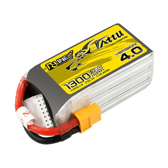 Аккумулятор Tattu R-Line V4.0 1300mAh 6S 130C LiPo (XT60), изображение 3в магазине iDrone Аккумулятор Tattu R-Line V4.0 1300mAh 6S 130C LiPo (XT60), изображение 3