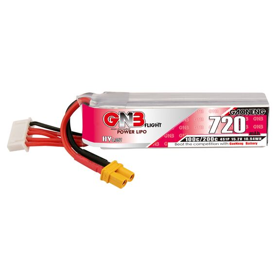 Аккумулятор GNB 720мАч 4S 100C LiHV (XT30), изображение 2