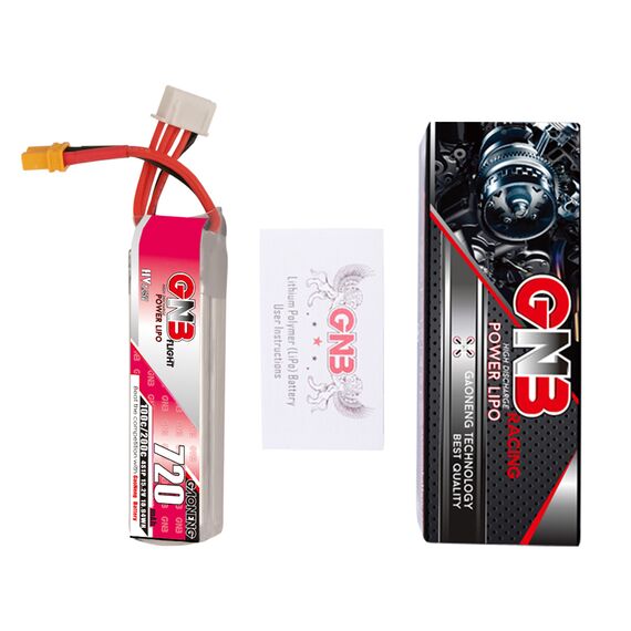 Аккумулятор GNB 720мАч 4S 100C LiHV (XT30), изображение 5