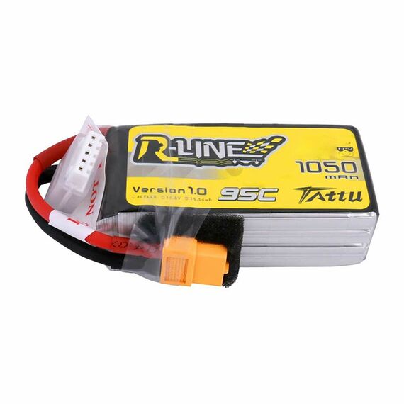 Аккумулятор Tattu R-Line V1.0 1050мАч 4S 95C LiPo (XT60), изображение 2