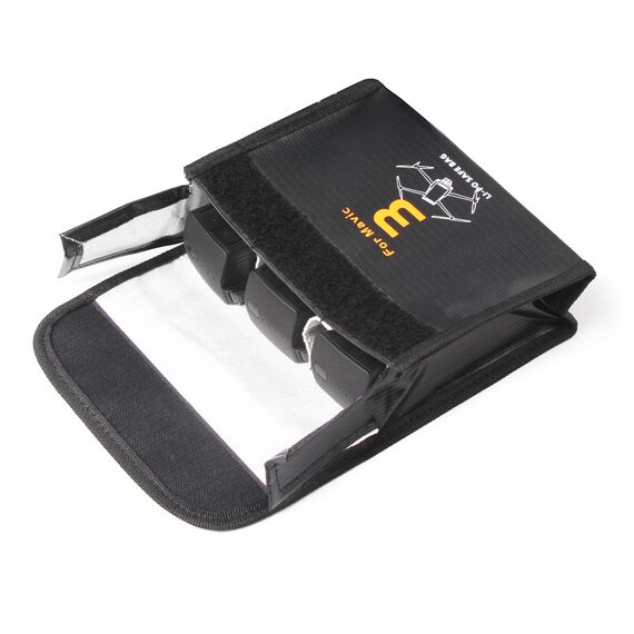 Огнеупорный чехол для аккумуляторов DJI Mavic 3 (SunnyLife), Версия: для 3-х аккумуляторов