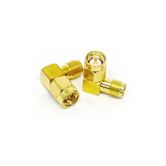 Переходник TrueRC SMA (мама) - SMA (папа) под 45 / 90 градусов, Версия: 90° HEX