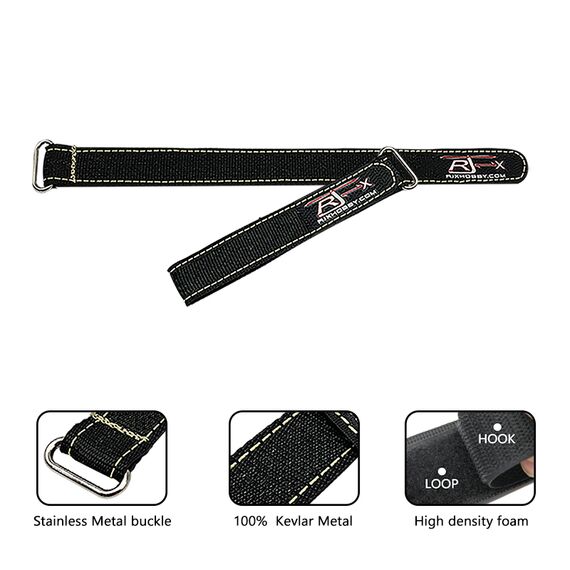 Ремешок для аккумулятора 250x20 мм (V2) (2 шт.) (RJX), Версия: V2, Размер: 250x20 мм, изображение 2