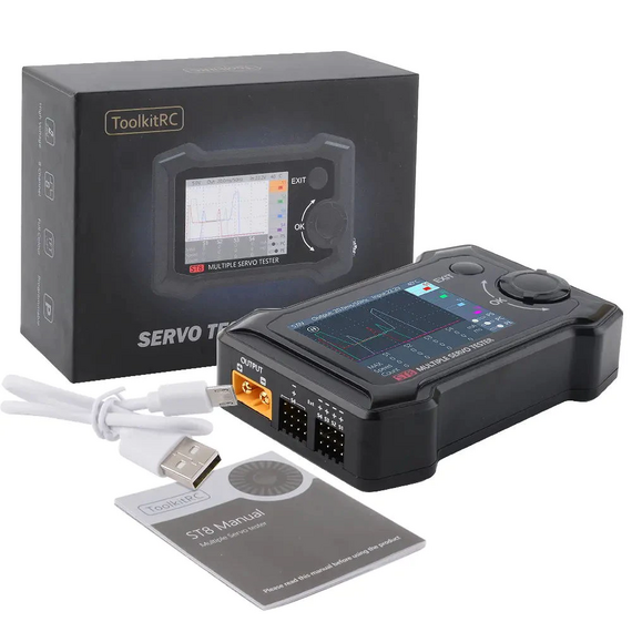 Сервотестер ToolkitRC ST8 Advanced Servo Tester, изображение 3в магазине iDrone Сервотестер ToolkitRC ST8 Advanced Servo Tester, изображение 3