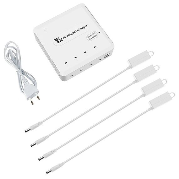 Зарядное устройство для 4 аккумуляторов DJI Mavic 3, пульта и смартфона (YX)