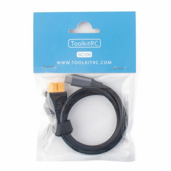 Переходник ToolkitRC SC100 XT60 - Type-C, изображение 3