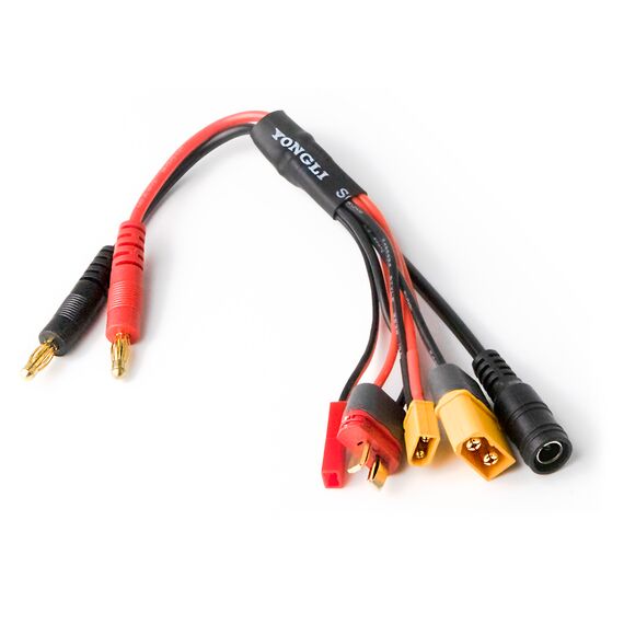 Переходник (4 мм Бананы) - XT60 / XT30 / DC5.5 / T-Plug / JST