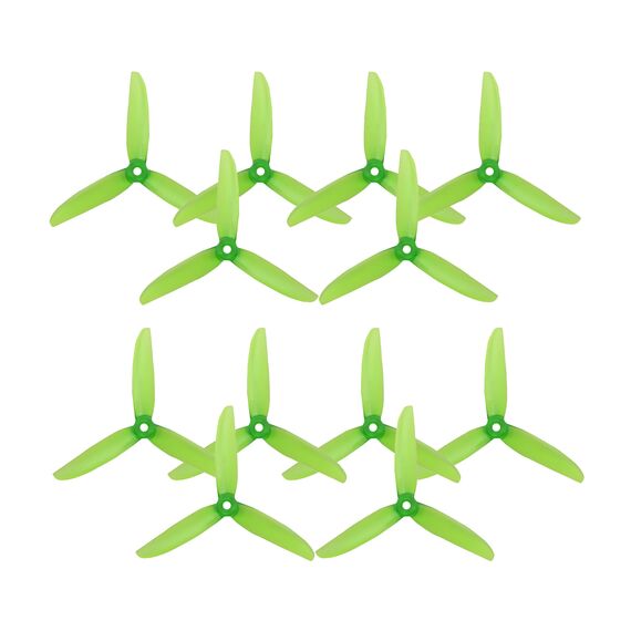 Пропеллеры GEPRC GEP 5043 G5x4.3x3 3-лопастные (Зеленый) (M5) (2CW+2CCW), изображение 2