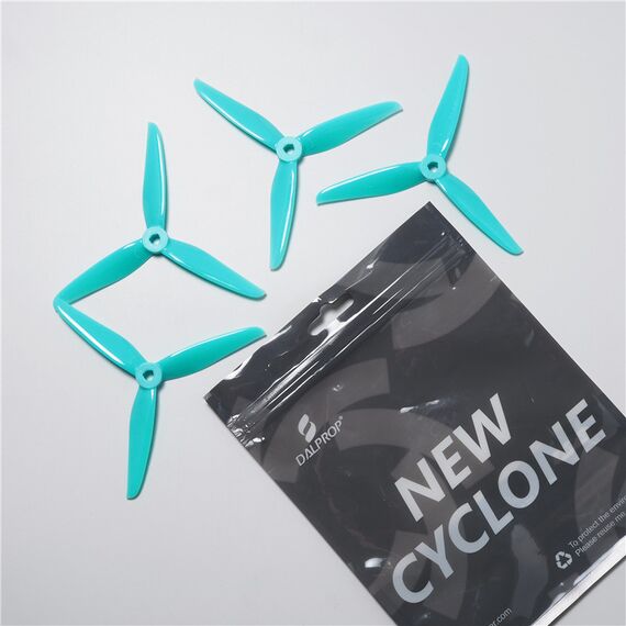 Пропеллеры DalProp New Cyclone T5143.5 V2 3-лопастные (M5) (2CW+2CCW), Цвет: Бирюзовый, изображение 2в магазине iDrone Пропеллеры DalProp New Cyclone T5143.5 V2 3-лопастные (M5) (2CW+2CCW), Цвет: Бирюзовый, изображение 2