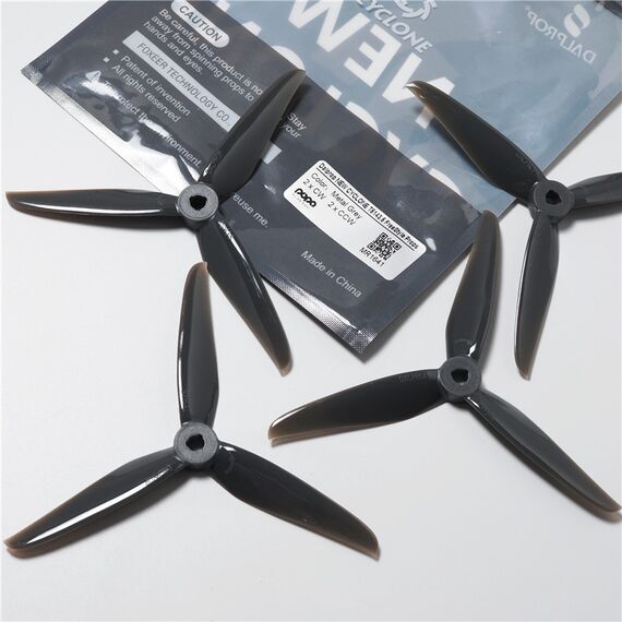 Пропеллеры DalProp New Cyclone T5143.5 V2 3-лопастные (M5) (2CW+2CCW), Цвет: Серый, изображение 3