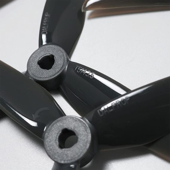 Пропеллеры DalProp New Cyclone T5143.5 V2 3-лопастные (M5) (2CW+2CCW), Цвет: Серый, изображение 4