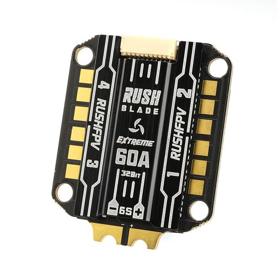 Регулятор оборотов RUSHFPV Blade 60A 3-6S BLHeli_32 30x30 4в1 ESC Extreme Edition MAX 128K, изображение 2в магазине iDrone Регулятор оборотов RUSHFPV Blade 60A 3-6S BLHeli_32 30x30 4в1 ESC Extreme Edition MAX 128K, изображение 2