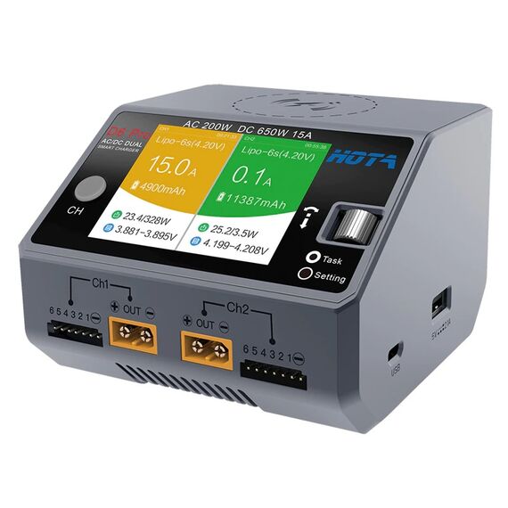 Зарядное устройство HOTA D6 Pro, Цвет: Grey, изображение 2