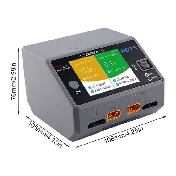 Зарядное устройство HOTA D6, изображение 6