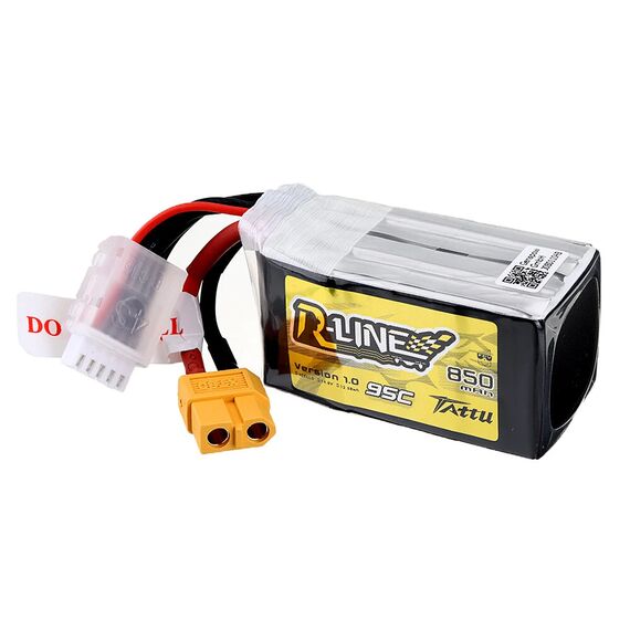 Аккумулятор Tattu R-Line V1.0 850мАч 4S 95C LiPo (XT30), изображение 3
