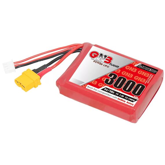 Аккумулятор GNB 3000мАч 2S 5C LiPo для Radiomaster TX12 (XT60)