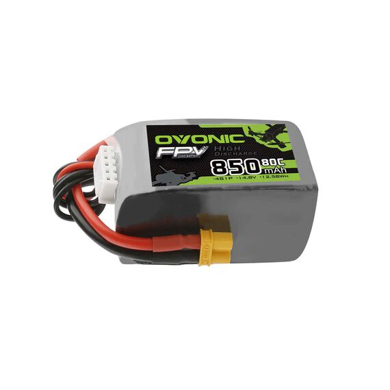 Аккумулятор OVONIC 850мАч 4S 80C LiPo (XT30), изображение 2