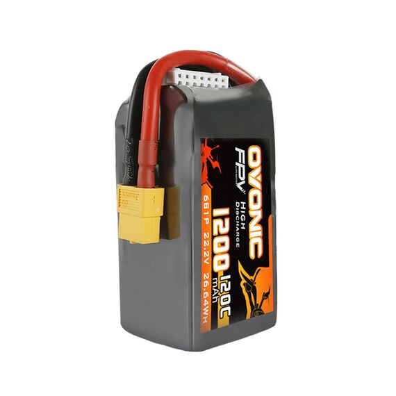 Аккумулятор OVONIC 1200мАч 6S 120C LiPo (XT60), изображение 2