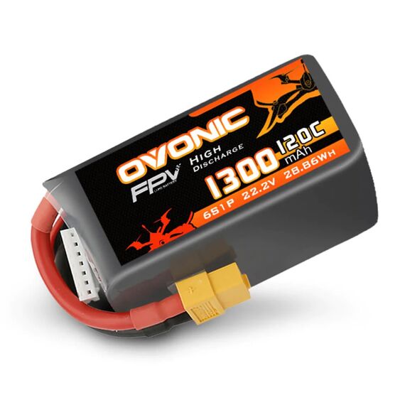 Аккумулятор OVONIC 1300мАч 6S 120C LiPo (XT60)