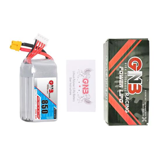 Аккумулятор GNB 850мАч 4S 80C LiPo (XT30), изображение 6