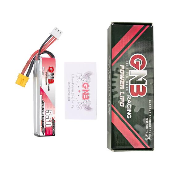 Аккумулятор GNB 2S 550mAh 100C LiHV (XT30), изображение 7