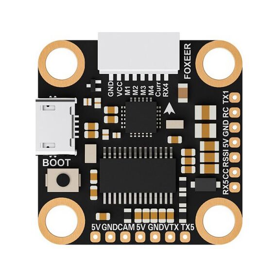Полётный контроллер Foxeer F722 V3 Mini Flight Controller 20x20 BetaFlight, Версия: V4