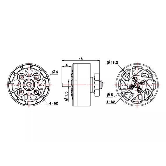 Мотор BrotherHobby TC 1404 4600KV, изображение 6в магазине iDrone Мотор BrotherHobby TC 1404 4600KV, изображение 6