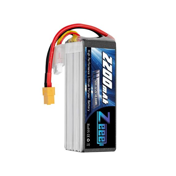 Аккумулятор Zeee 2200мАч 6S 120C LiPo (XT60), изображение 2