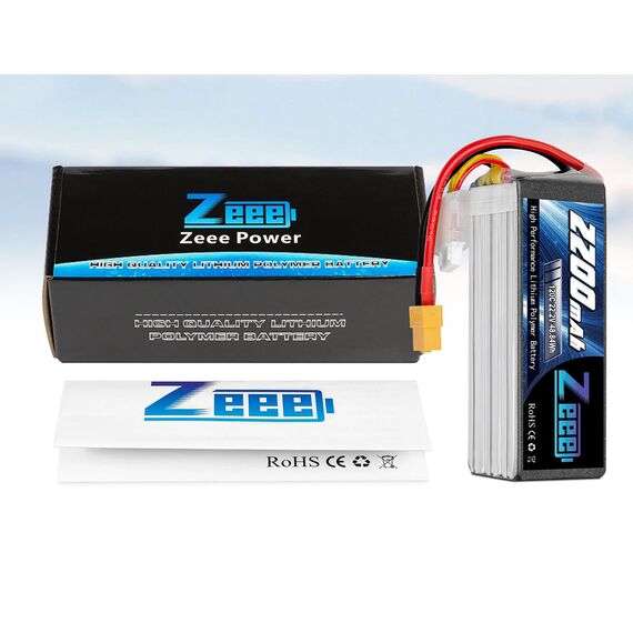 Аккумулятор Zeee 2200мАч 6S 120C LiPo (XT60), изображение 5