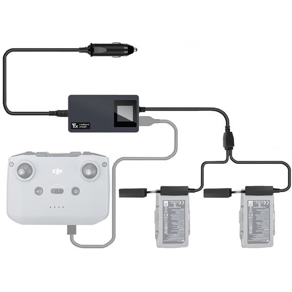 Автомобильное зарядное устройство DJI Mavic Air 2 / Air 2S (С дисплеем) (YX)