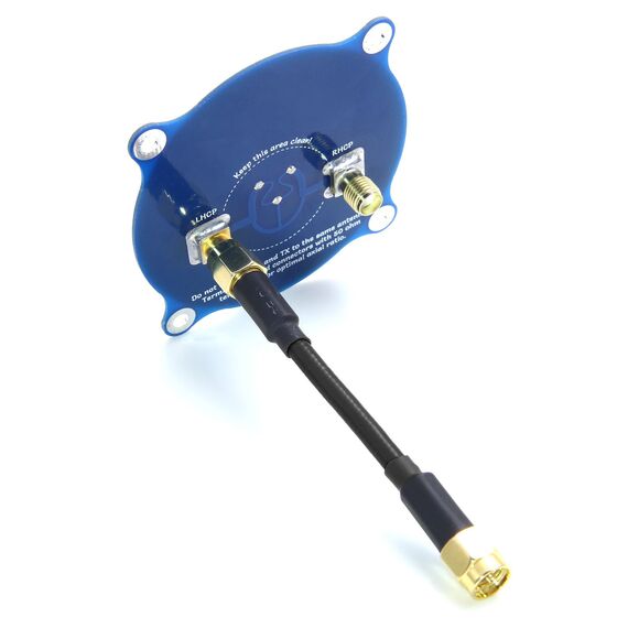 Патч-антенна GEPRC Triple Feed Patch-1 5.8GHz CP, Разъем: RP-SMA, изображение 3