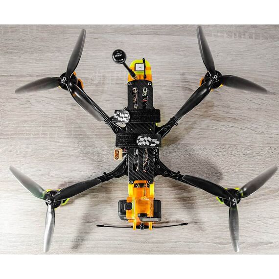 Пропеллеры HQProp DP7X4X3 3-лопастные (Серый) (M5) (2CW+2CCW), изображение 2